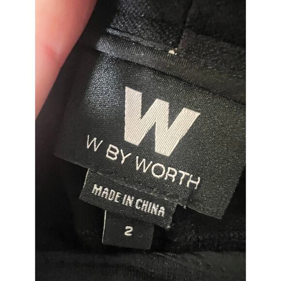 W by Worth Black Dress Pants Sz 2 - Picture 3 of 4